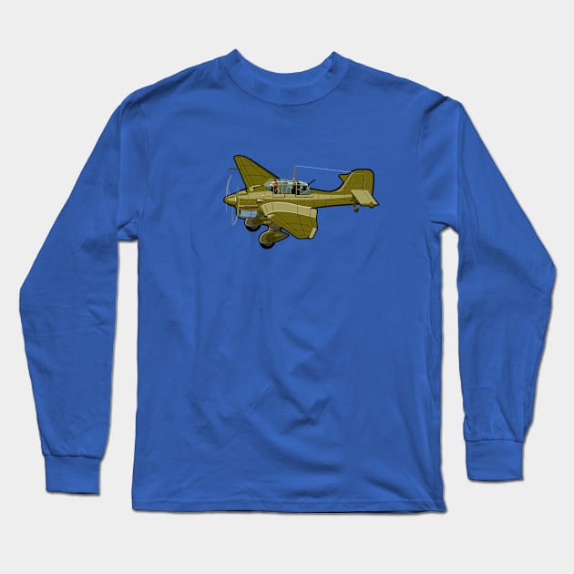 Cartoon bomber Long Sleeve T-Shirt by Mechanik